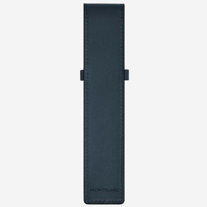 Back view of the Meisterstück Velvet Blue Envelope 1-Pen Pouch.