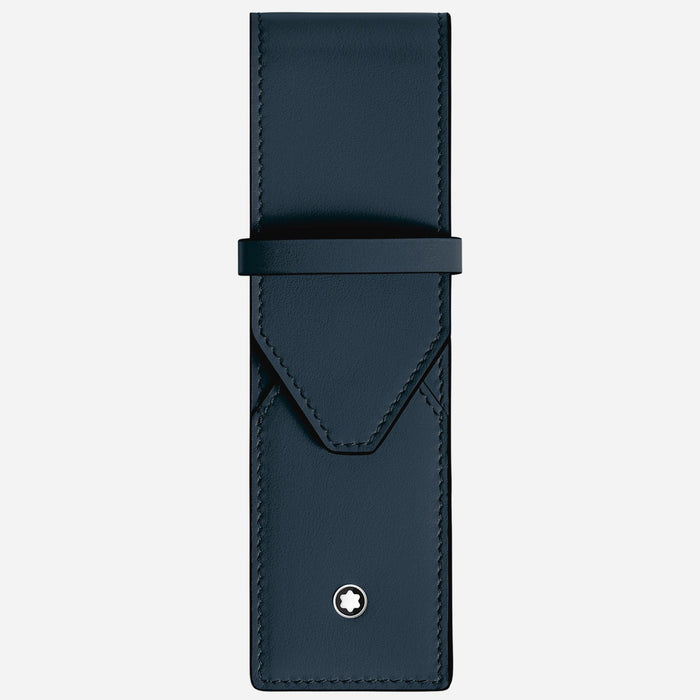 The Meisterstück Velvet Blue Envelope 2-Pen Pouch by Montblanc.