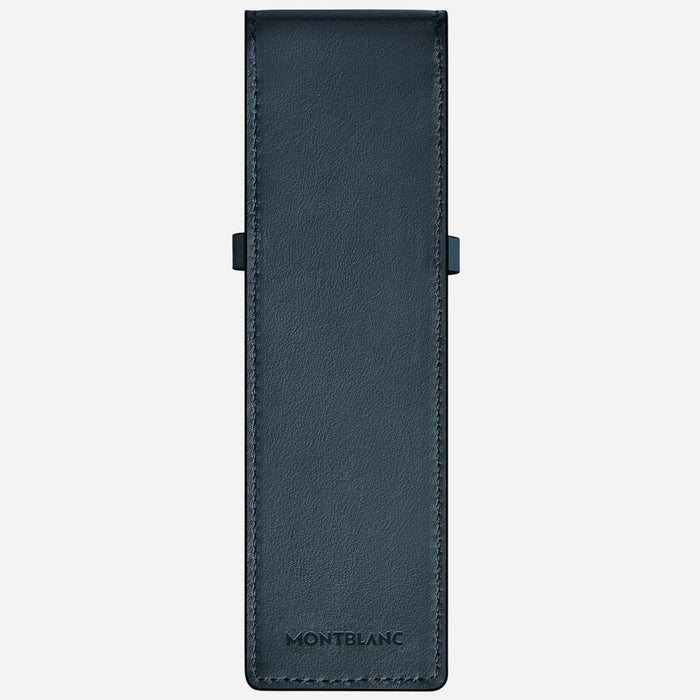 Back view of the Meisterstück Velvet Blue Envelope 2-Pen Pouch.