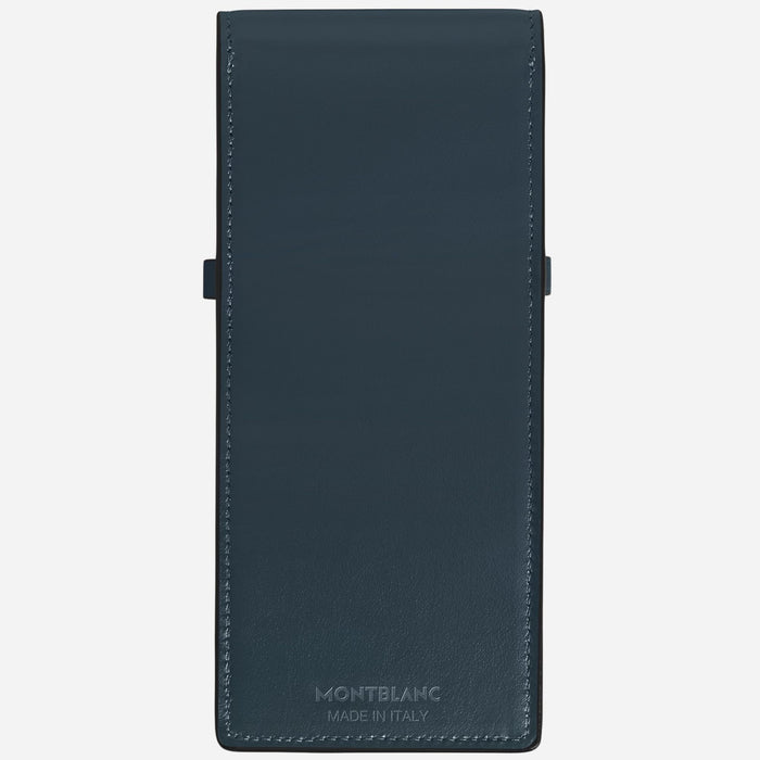 Back view of the Meisterstück Velvet Blue Envelope 3-Pen Pouch.