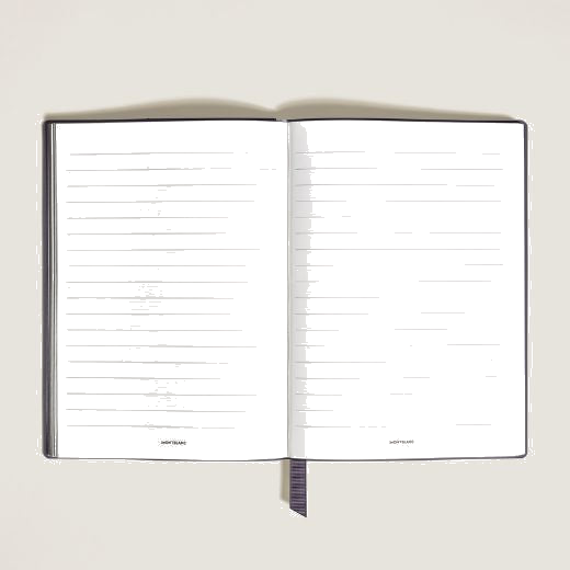This Montblanc Meisterstück x Olympic Heritage Paris #146 Lined Notebook has a dark grey grosgrain ribbon bookmark.