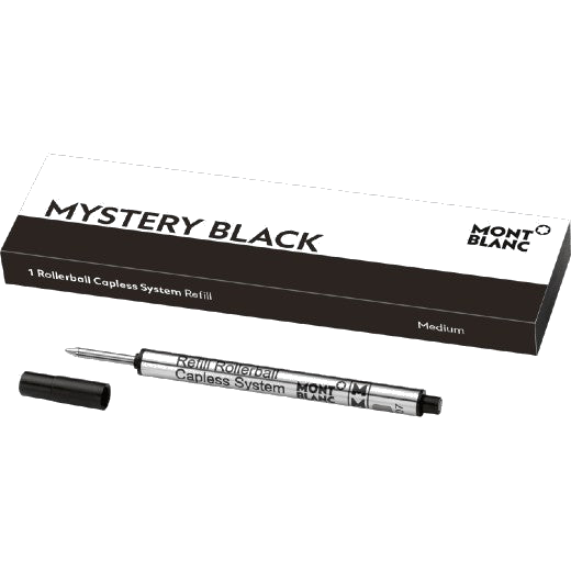 Montblanc mystery black rollerball refills for the capless pen.
