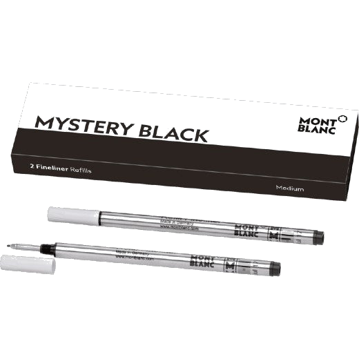 Pack of Two Mystery Black Fineliner refills by Montblanc.