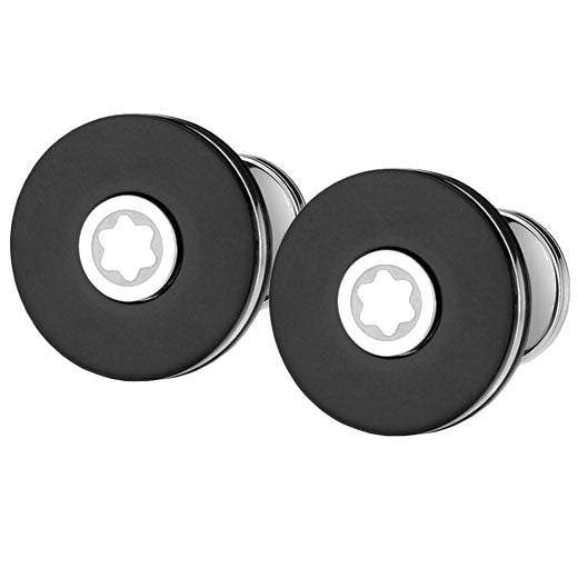 This pair of Montblanc cufflinks are part of the Pix range.