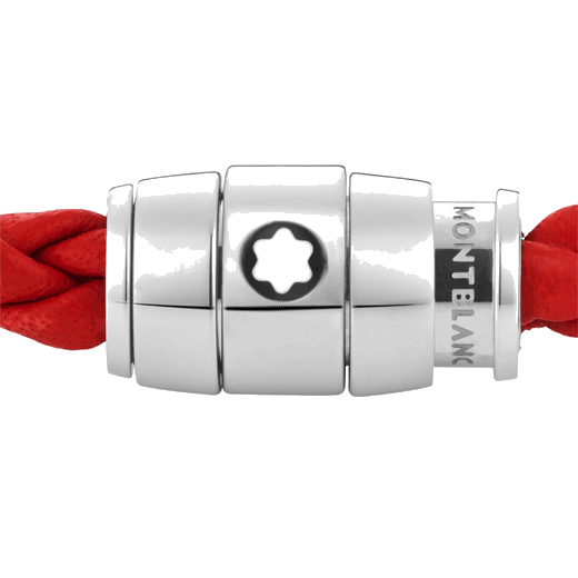 montblanc red leather brace 2