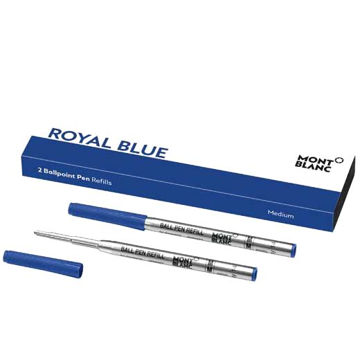 This is the Montblanc Royal Blue Ballpoint Refill (M).