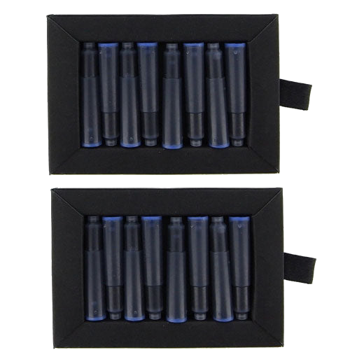 This pack of Montblanc royal blue ink cartridges comes with 16 inks.