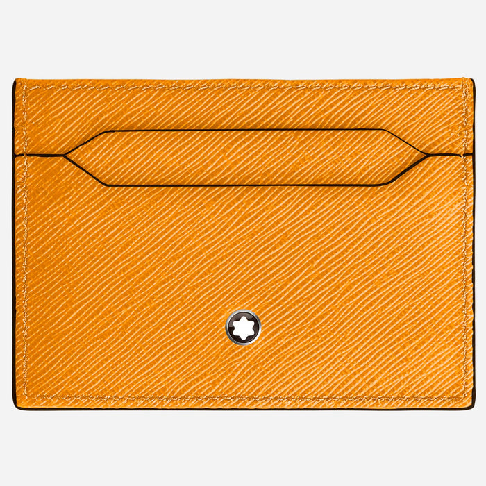 The Saffron Sartorial Leather 5CC Card Holder by Montblanc.