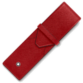 Sartorial 2 Pen Pouch In Red Leather By Montblanc
