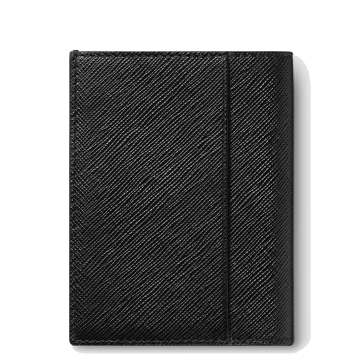 Montblanc Sartorial 4CC Mini Wallet in Black Saffiano Print Calf-Skin Leather.