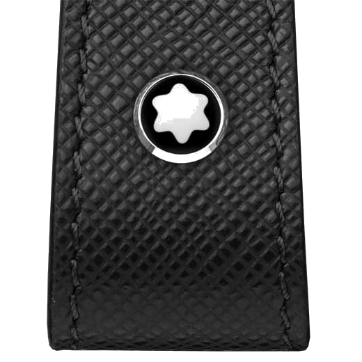 montblanc logo keyring blac 1