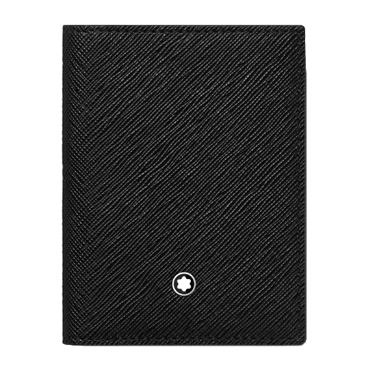 Sartorial Business Card Holder 4CC Black Saffiano Leather By Montblanc