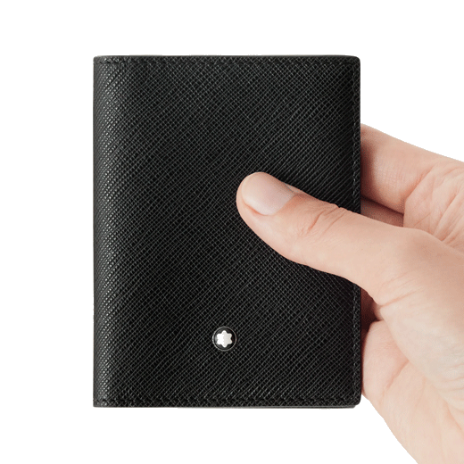 This Sartorial Business Card Holder 4CC Black Saffiano Leather By Montblanc Comes In a Branded Montblanc Box.