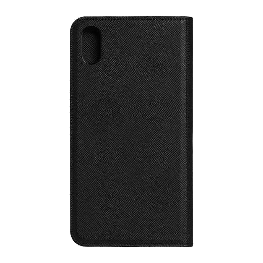 This Montblanc Sartorial Flipside Case For Apple iPhone XS Max has 3 card slots inside the case so you can store your cards together with your phone.