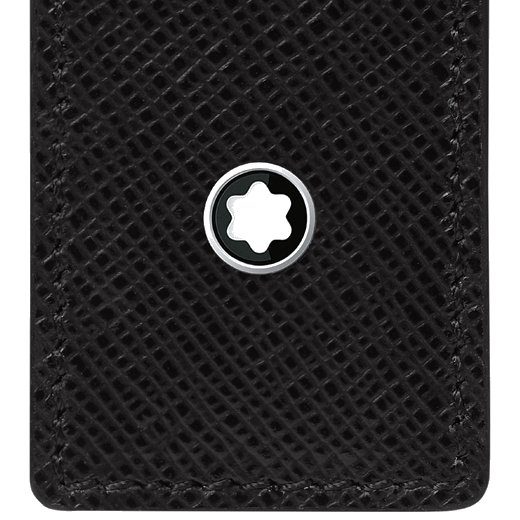 Montblanc Sartorial Pen Pouch Black Leather With Montblanc Emblem