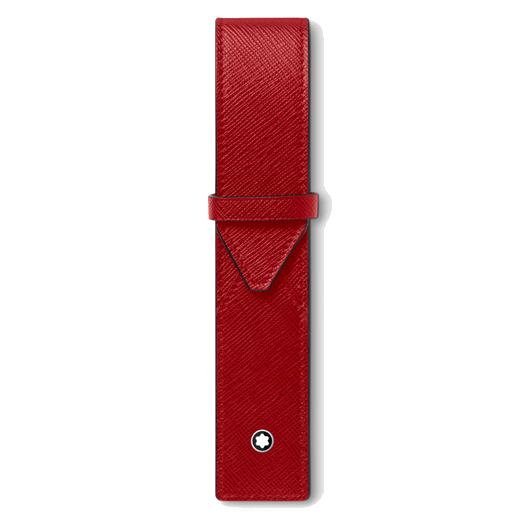 Montblanc Sartorial Red Saffiano Leather Pen Pouch