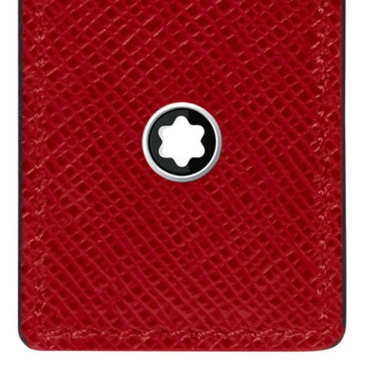 Montblanc's Sartorial Red Saffiano Leather Pen Pouch fits one writing instrument.