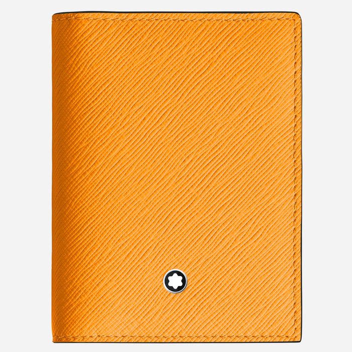 The Sartorial Saffron Leather 4CC Card Holder by Montblanc.
