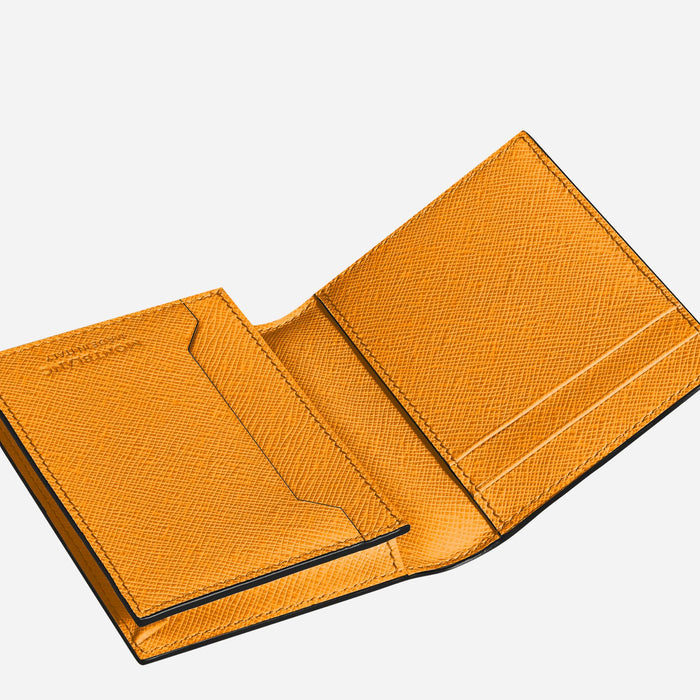 Inside the Sartorial Saffron Leather 4CC Card Holder.
