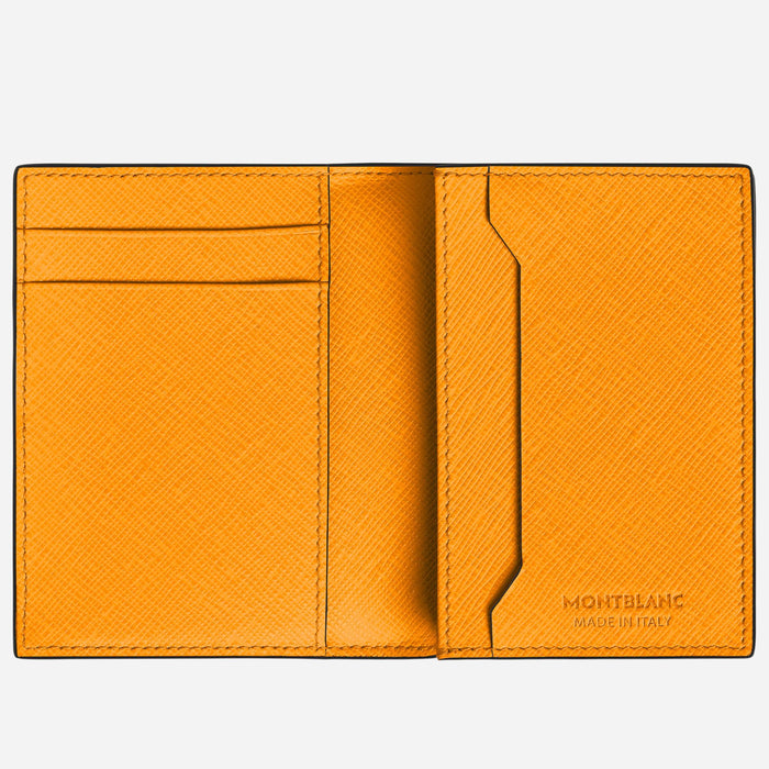 Inside the Sartorial Saffron Leather 4CC Card Holder.
