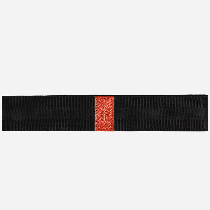 Back view of the Tangerine Sartorial Leather 1-Pen Loop with Elastic Strap.