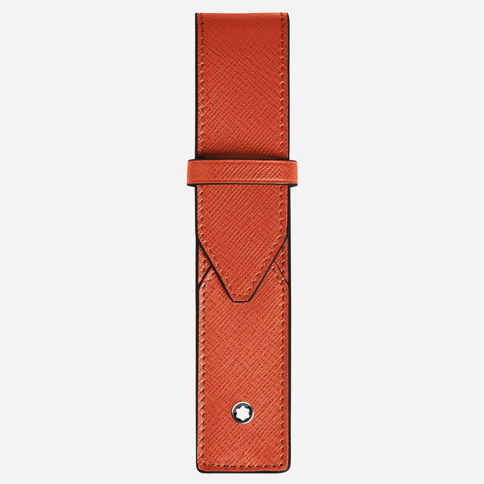 The Tangerine Sartorial Leather Envelope 1-Pen Pouch by Montblanc.