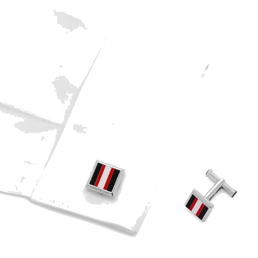 This pair of Urban Spirit Racing Stripe Cufflinks by Montblanc have a striking and eye-catching finish.