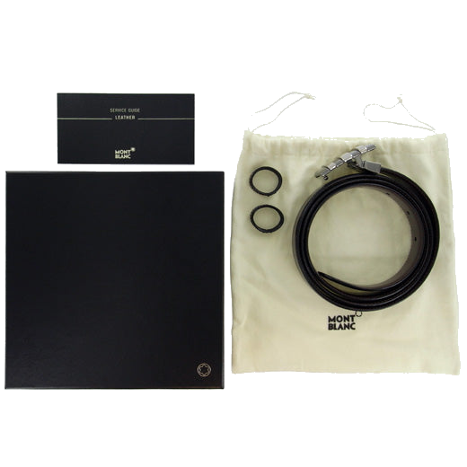 Every Montblanc leather belt we supply comes presented in its own Montblanc gift box.