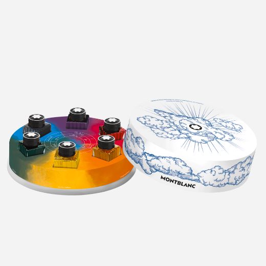 The Writers Edition Homage to Goethe Theory of Colours Ink Bottle Set 6x30 ml by Montblanc.