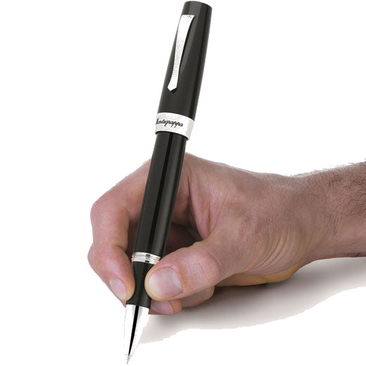 This Montegrappa Jet Black Elmo 02 Rollerball Pen can be refilled with standard rollerball pen refills.