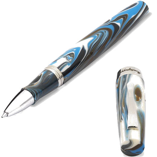 This Montegrappa Sorapis Elmo 02 Rollerball Pen can be engraved on the cap.