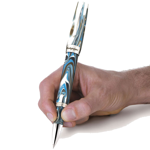 This Montegrappa Sorapis Elmo 02 Rollerball Pen has been inspired by Lake Sorapiss in Northern Italy.