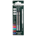 The Monteverde USA Pack of 2 Fine Point Ballpoint Ceramic Gel Black Refills.