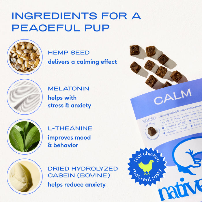 Native Pet Chewable Calming Supplements for Dogs, 60 ct.