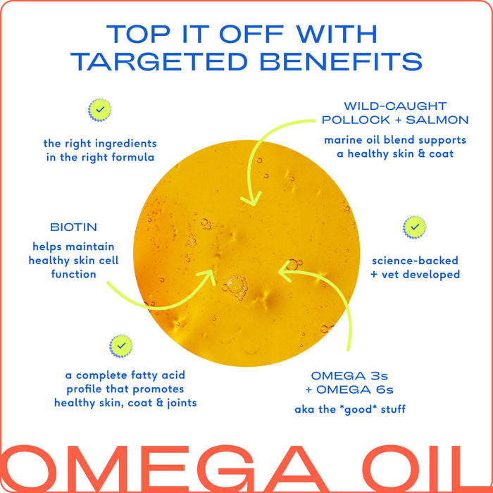 Native Pet Omega-3 Fish Oil & Alaskan Salmon Oil Skin & Coat Health Supplement for Dogs, 16 oz