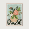 Native Vase Sage Print 62x87