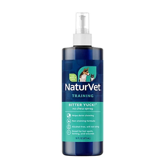 NaturVet Bitter Yuck! No Chew Spray, 16 oz.