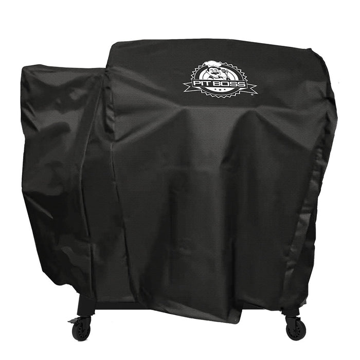 Pit Boss Wood Pellet Grill BBQ Cover for Navigator 1600m grill, black cover with white pit boss logo