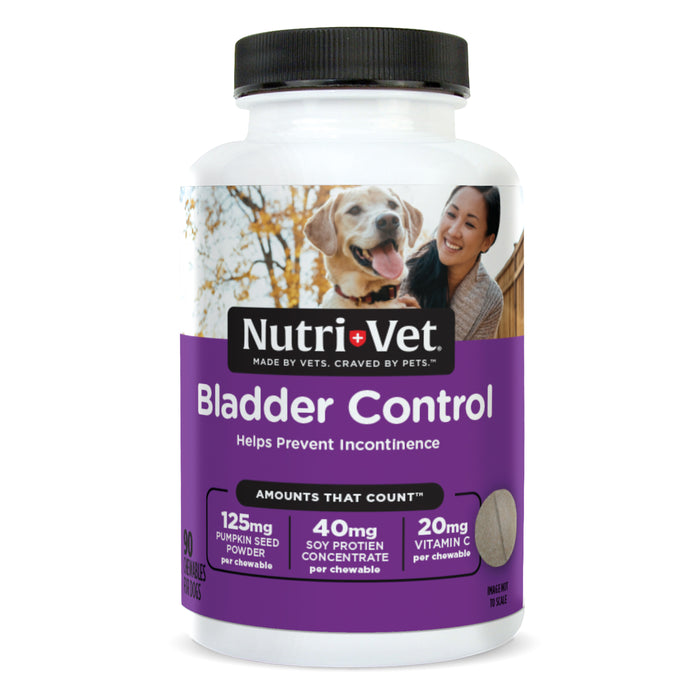 Nutri-Vet Bladder Control Supplement for Dogs, 90 Chewable Tablets