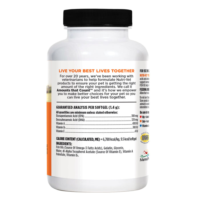 Nutri-Vet Fish Oil Soft Gels 100 Count