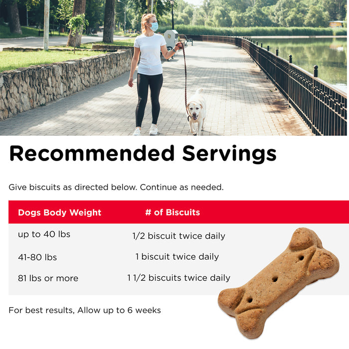 Nutri-Vet Hip & Joint Biscuits for Dogswith 300mg Glucosamine,  4 lb