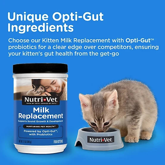 Nutri-Vet Kitten Milk Replacer, 12 oz