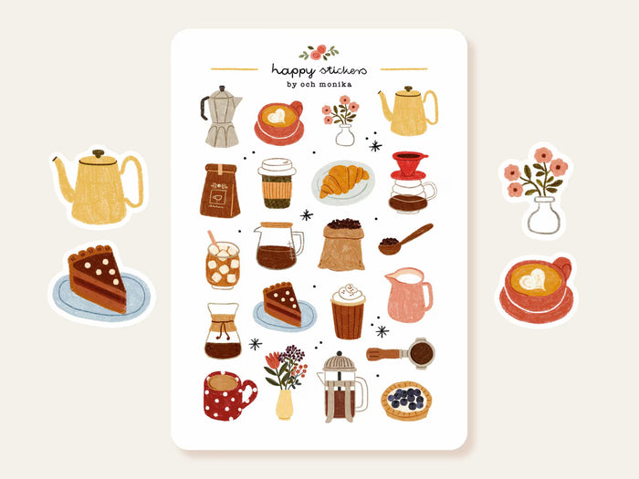 Och Monika Stickers - Coffee Time
