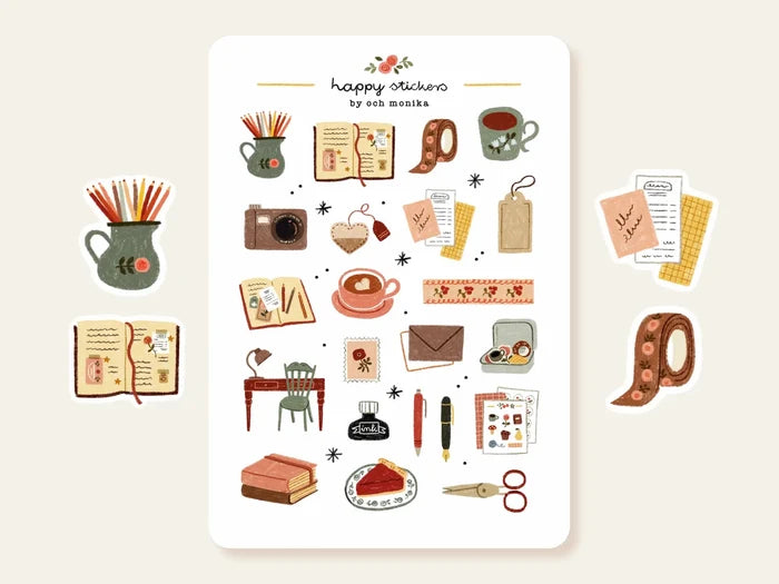 Och Monika Stickers - Cosy Journalling