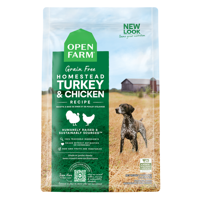 Open Farm Homestead Turkey & Chicken Grain-Free Dog Kibble