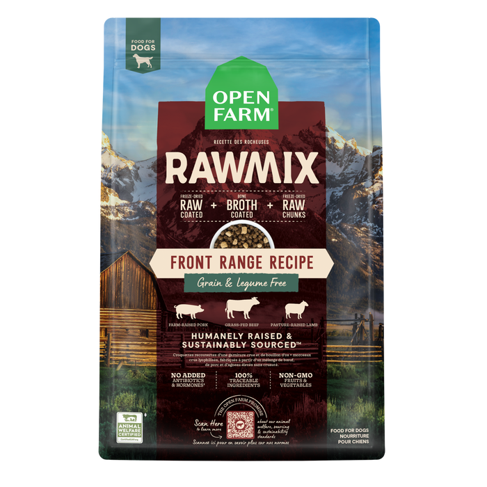 Open Farm RawMix Front Range Grain-Free Dog Kibble, 20lbs