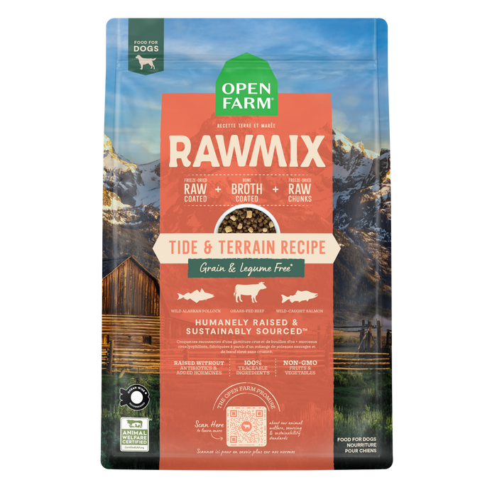 Open Farm RawMix Tide & Terrain Grain-Free Dog Kibble, 20lbs