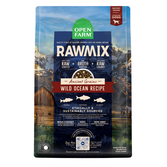Open Farm RawMix Wild Ocean Ancient Grains Dog Kibble