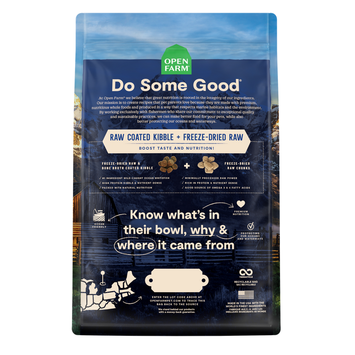 Open Farm RawMix Wild Ocean Ancient Grains Dog Kibble