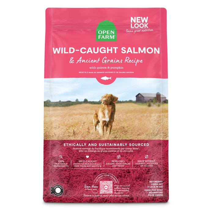 Open Farm Wild-Caught Salmon & Ancient Grains Dog Kibble